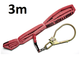 picture of TAGATTACH 25mm Grip Rope Tag Line c/w Steel Tower Hook 3mtr - [TAG-25GR3-STH]