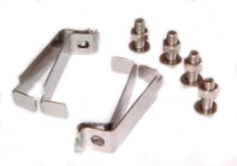 Picture of Post and Fixings - Clips for Connecting Two Signs Back to Back - Clips Supplied In Pairs - [AS-CLIPS2]