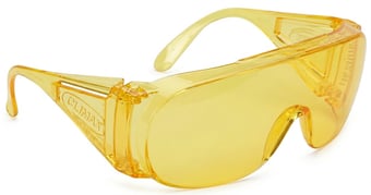 picture of Climax - Polycarbonate Safety Spectacle Glasses - Yellow Lens - Conforms to EN166.1.F - [CL-580-A]
