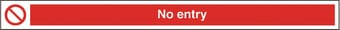 Picture of No Entry Sign - 400 X 35Hmm - Rigid Plastic - [AS-PR164-RP]