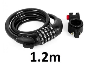 picture of Komodo 5 Digit Cable Bicycle Lock - 1.2m - [TKB-5DG-BIK-LOK-12-12]