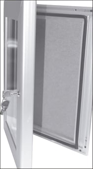 picture of Spectrum Key Lock Pin Board Frame A4 Size Silver – SCXO-CI-14080