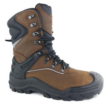 picture of Tuffking TUNDRA Nubuck Leather Suede Safety Boot Brown S3 FO SC SR WR - GN-7065
