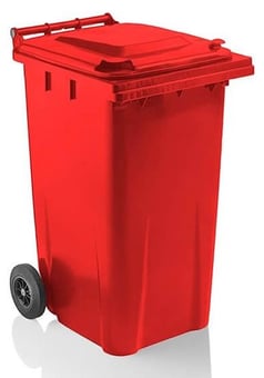 picture of Red 240 Litre Wheelie Bin Max Load 96kg - [GW-240LWHEELIEBIN-RED]