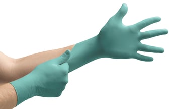 Picture of Ansell Microflex NeoTouch 25-201 Disposable Neoprene Green Glove - AN-25-201