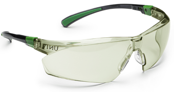 picture of Univet 506 UP - In/Out G65 Lens Safety Spectacles - Black/Green Frame - [UV-506U.63.08.00]
