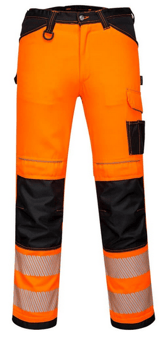 picture of Portwest - PW3 Hi-Vis Orange Work Trousers - PW-PW340OBR