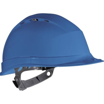 picture of Quartz I - Manual Adjustment - Blue Safety Helmet - [LH-QUAR1BL]