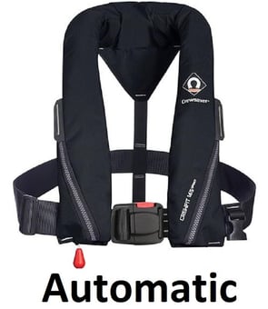 picture of Crewsaver Crewfit 165N Automatic Black Sport Lifejacket - [CW-9710BLA]