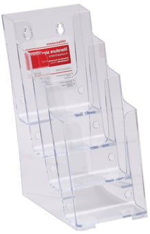 Picture of Literature Holder 1/3 A4 Transparent Plastic 10.8 x 25.4 x 25.4 cm - [VK-1429006]