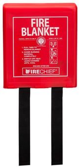 Picture of Firechief K100 1.2m x 1.8m Fire Blanket in Moulded Plastic Rigid Case - [HS-BPR3/K100-P]