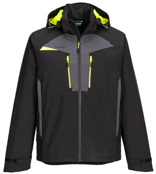 Picture of Portwest DX463 DX4 Shell Waterproof Jacket Black - PW-DX463BKR