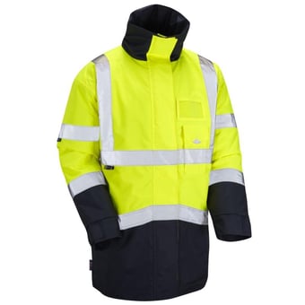 picture of Marwood - Yellow/Navy Hi-Vis Superior Anorak - LE-A03-Y/NV