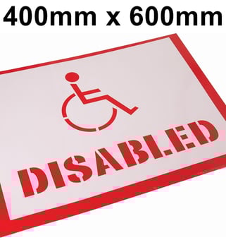 picture of ProSolve Disabled Stencil Kit - 400mm x 600mm - [PV-SKDIS16]