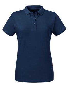 picture of Russell Ladies' Organic Polo - French Navy Blue - BT-R508F-FNVY