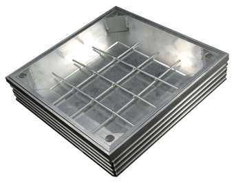 Picture of Triple Sealed and Locking for Internal and External Use - Recessed Aluminium Cover - 300 x 300mm - [EGD-TSL-40-3030]