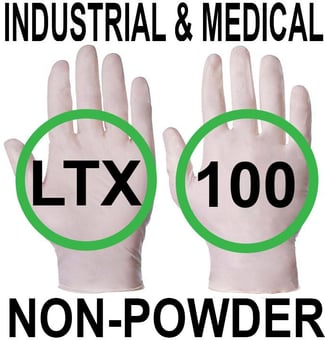 picture of Supertouch Natural Industrial And Medical Powderfree Latex Gloves - Box of 50 Pairs - ST-10201 - (NICE) - (DISC-R)