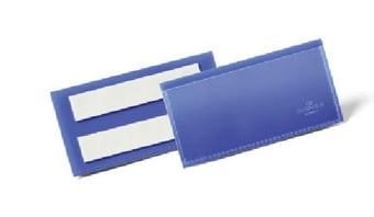 Picture of Durable - Adhesive Document Pocket - 100 x 38 mm - Dark Blue - Pack of 50 - [DL-175907]