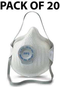 picture of Moldex 2555 FFP3 NR D Valved Masks - Pack of 20 - [MO-2555]