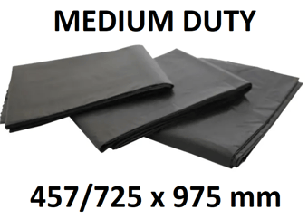 picture of Polyco Medium Black Duty Sacks - Pack of 200 - 90 Litres - [BM-EW/BAG]