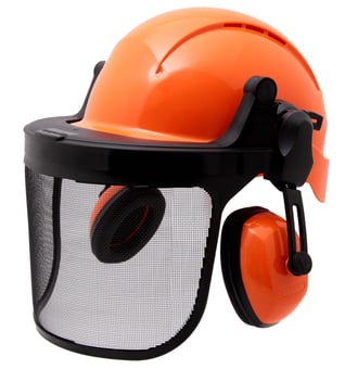 Picture of Centurion Concept Forestry Kit - Orange Slip Vented Helmet, Black Mesh Visor & Orange Baltic Ear Defenders - [CE-S25CCOF30]