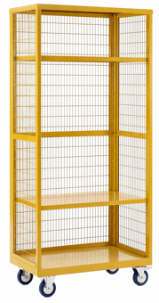 Picture of QMP Hazardous Boxwell Trolley Without Doors - Steel - 1955H x 1200W x 600D mm - [QM-XW191260HZMY] - (LP)