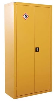 picture of QMP Hazardous Cupboard - 3 Shelves - H.1800 W.900 D.460 - [QM-CZ189046ZYXX] - (LP)
