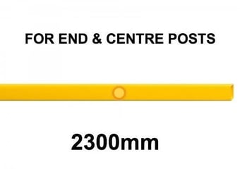 picture of Black Bull Flex Impact Protection System HYBRID - Lateral Rail 2,300mmL - Yellow - For End & Centre Posts - [MV-203.26.648]