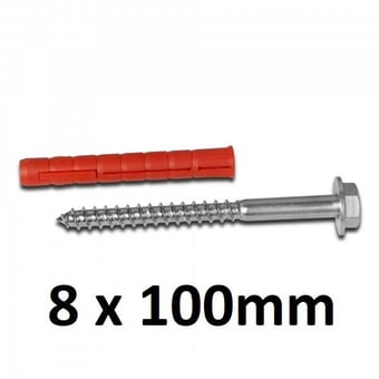 picture of Rawl Bolts With Screw and Washer - 8mm x 100mm - [MV-109.17.393]