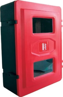 picture of Fire Box - Front Loader Fire Box for two 9-12 kg Extinguishers - Truck or Wall Mounting - [JO-JBDE72] - (HP)