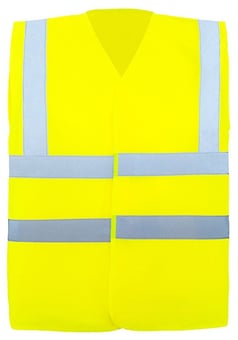 picture of Korntex Minden Safety Vest Comfort-Fit - Four Reflective Stripes - Hi-Vis Yellow - KTX-KXCVRG