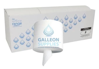 Picture of Galleon 2 Ply White Centrefeed Rolls - 19.5cm x 150m - 3 Rolls - [GU-OR-F] 