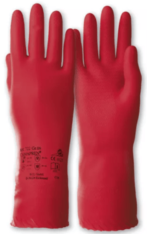 picture of Camapren 722 Natural Latex Chemical Protective Gloves - Pair - HW-072208141E - (LP)