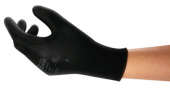 Picture of Ansell Edge 48-126 PU Coated Multi-Purpose Industrial Gloves - Black - AN-48-126