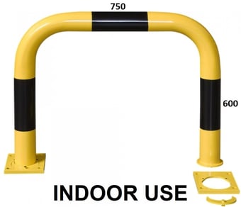 picture of BLACK BULL Removable Protection Guard - Indoor Use - (H)600 x (W)750mm - Yellow/Black - [MV-196.17.689] - (LP)