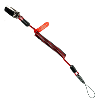 picture of Gripps Coil E-Tether With Steel Clamp - 0.5kg - [GPS-H01066]