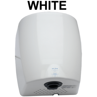 picture of Magnum Blue Lightning Hand Dryer - White - 650 Watt Brush Motor - 84db - [BP-HBL1XW]