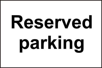 picture of Spectrum Reserved Parking – RPVC 300 x 200mm - SCXO-CI-14497
