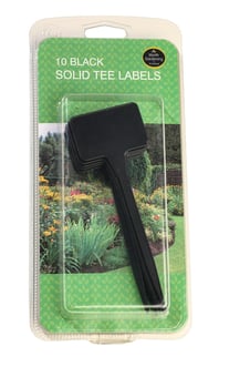 picture of Garland Black Solid Tee Labels - Pack of 10 - [GRL-W0867]