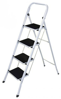 picture of Marksman 4 Step Rubber Carpet Non-Slip Ladder - Stabilising Protective Paddings - [PD-71018C]
