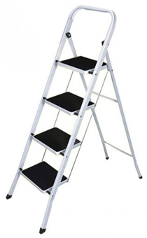 Picture of Marksman 4 Step Rubber Carpet Non-Slip Ladder - Stabilising Protective Paddings - [PD-71018C]