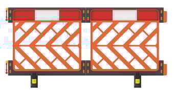 picture of Skipper Orange C8 Barrier - 2m x 1m Barrier Including 2 Feet - [SK-CH8-O]