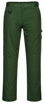 picture of Portwest - Super Work Trouser - Forest Green - Polycotton - Regular Leg - PW-CD884FGR