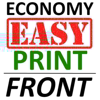 picture of Economy EasyPrint™ - FRONT PRINT - Print on any Hi Vis garment - Minimum of 12 Prints - Garment Not Included - [IH-EPFP]