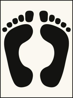 Picture of Feet Stencil (800 x 600mm) - SCXO-CI-9543G