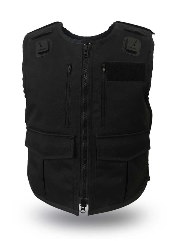 picture of Black Community Support Vest - KR1 Knife  Protection - VE-CSVKR1-BL