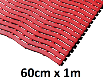 picture of Kumfi Step Anti-Slip Swimming Pool Mat Red - 60cm x 1m - [BLD-KM24RD]