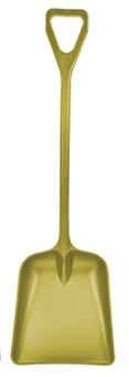 picture of One Piece Polypropylene D Grip - Yellow Plastic Shovel - HM-H-75-YE