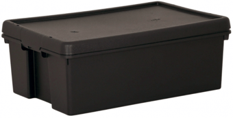 Picture of Wham Bam Heavy-Duty Recycled Storage Box - 36L - 220h x 400w x 600d mm - Black - [BDU-WBWMR36] - (LP)