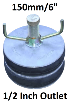 picture of Horobin Aluminium Test Plug 1/2 Inch Outlet - 150mm/6 Inch - [HO-77092]